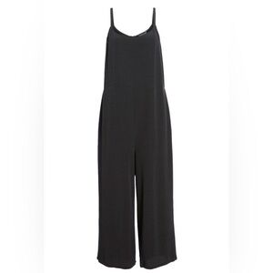 ✨ EILEEN FISHER Cami Jumpsuit – Black Viscose Crepe ✨